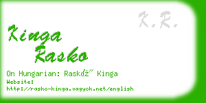 kinga rasko business card